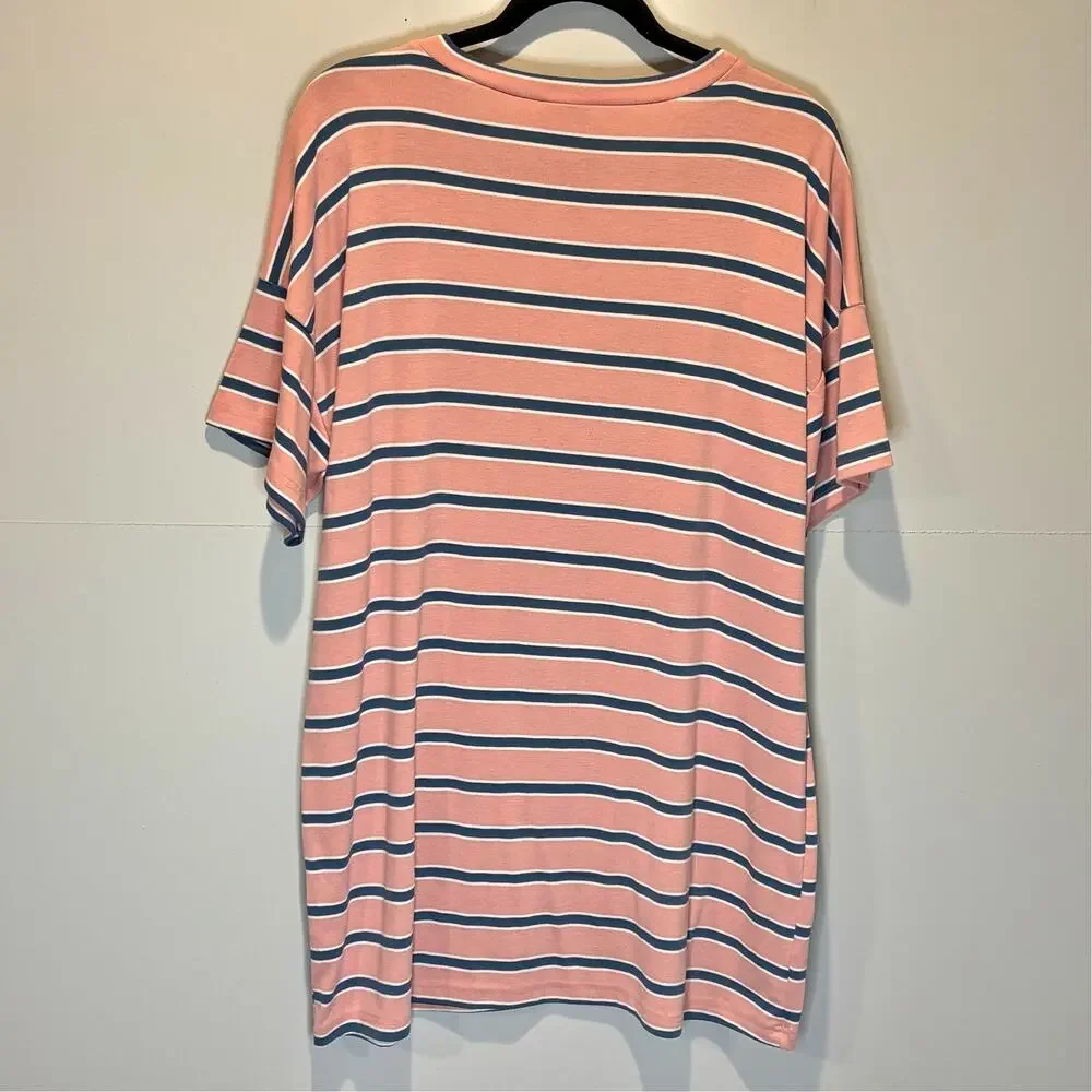 Superdown Katrina Stripe T-Shirt Dress - size Medium